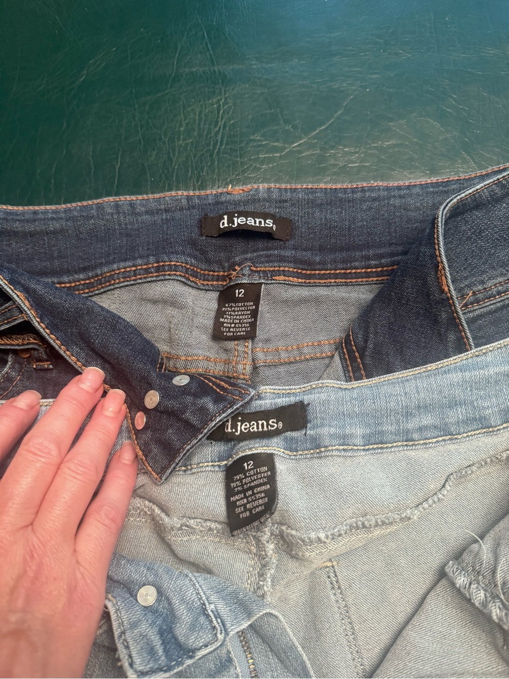 2 pairs! Light and Dark Wash Denim Shorts - Picture 2 of 5